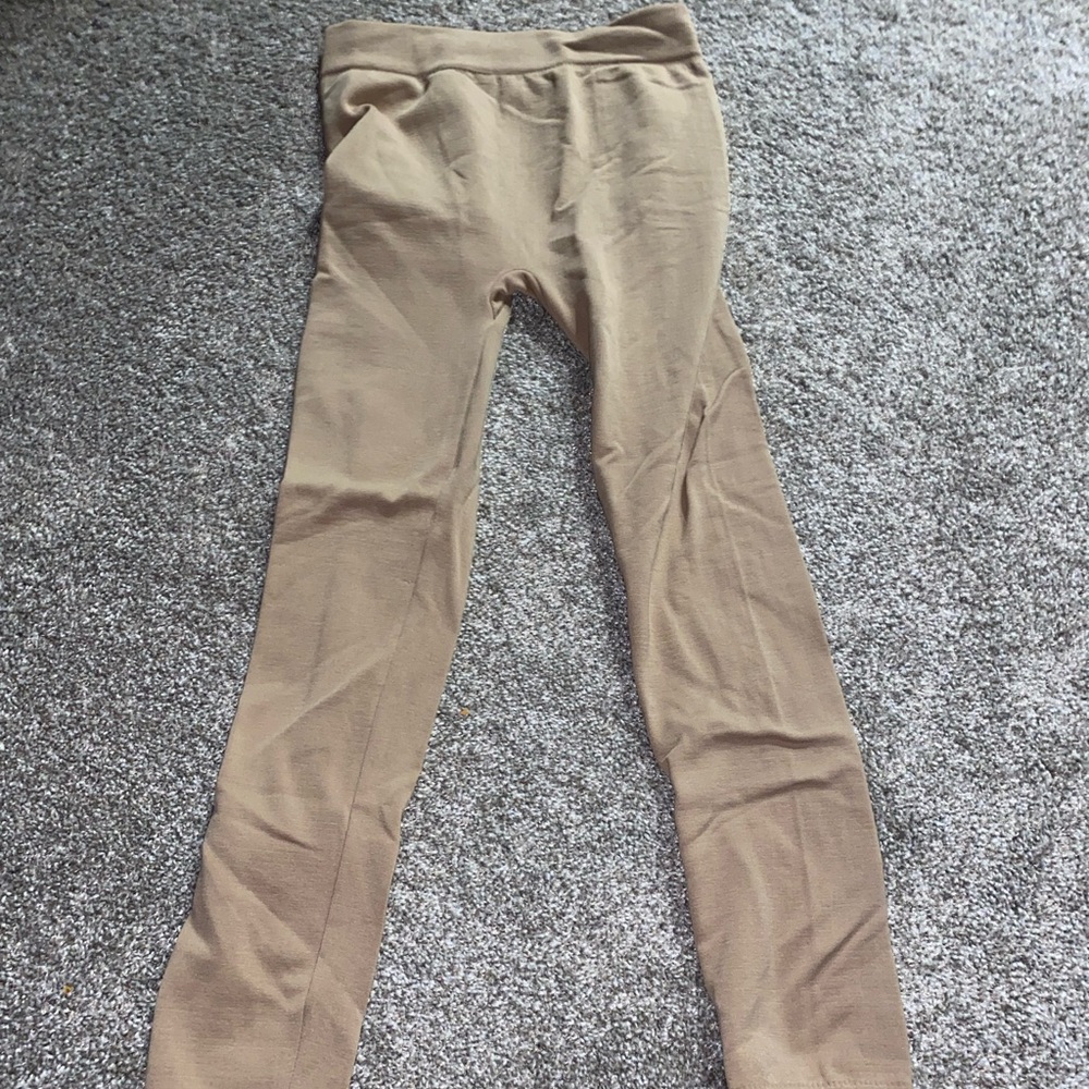 Thick tan leggings <Keep you warm>